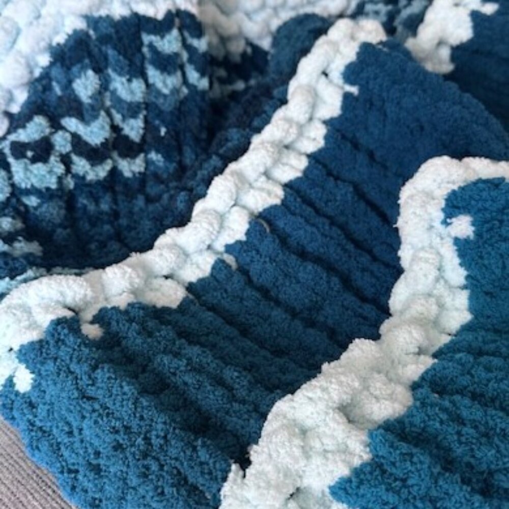 Handmade Ultra Soft Chenille Chunky Knit Throw - Picture 6 of 12